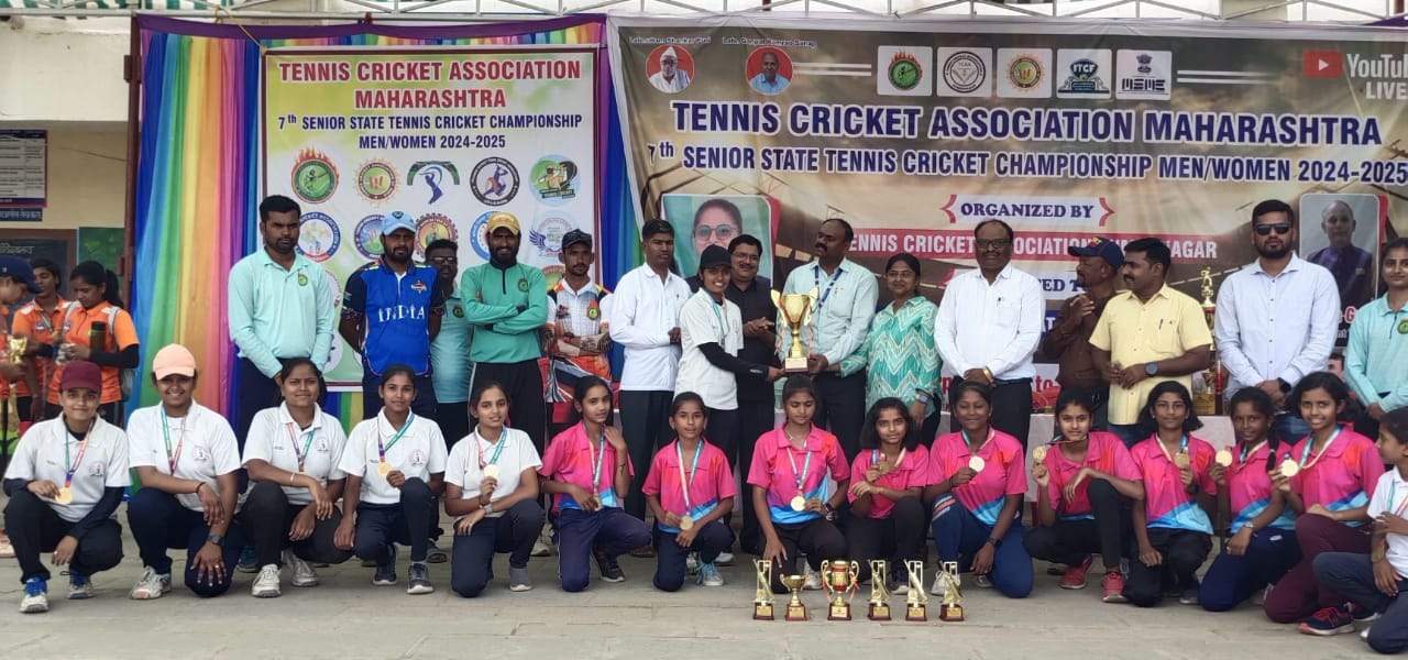 सिनिअर राज्यस्तरीय टेनिस क्रिकेट चॅम्पियनशिपमध्ये भंडारा संघ विजेता