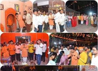 श्री हनुमान जन्मोत्सव भक्तीमय वातावरणात साजरा; देवराव दादा भोंगळे यांनी विविध मंदिरांना भेट देत पूजा-अर्चना केली