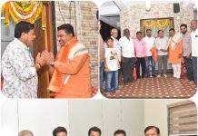 श्री हनुमान जयंतीनिमित्त जयहिंद कॉटन मिल, कवठाळा येथील संचालकांची आमदार देवराव भोंगळे यांना शुभेच्छा भेट