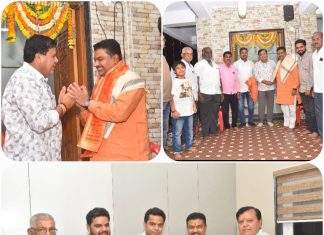 श्री हनुमान जयंतीनिमित्त जयहिंद कॉटन मिल, कवठाळा येथील संचालकांची आमदार देवराव भोंगळे यांना शुभेच्छा भेट