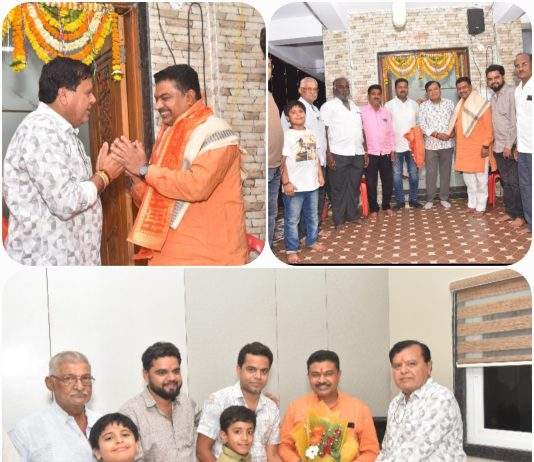 श्री हनुमान जयंतीनिमित्त जयहिंद कॉटन मिल, कवठाळा येथील संचालकांची आमदार देवराव भोंगळे यांना शुभेच्छा भेट