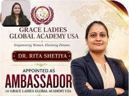 महाराष्ट्रासाठी ग्रेस लेडीज ग्लोबलच्या राजदूतपदी डॉ. रिता शेटीया यांची सलग पाचव्यांदा नियुक्ती
