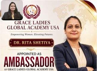 महाराष्ट्रासाठी ग्रेस लेडीज ग्लोबलच्या राजदूतपदी डॉ. रिता शेटीया यांची सलग पाचव्यांदा नियुक्ती