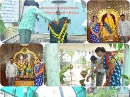 आमदार देवराव दादा भोंगळे यांनी पत्नीसह केली शनिदेवाची पूजा-अर्चना; राजुरा येथे शनी जयंती उत्साहात साजरी