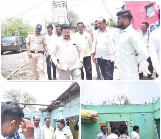 नैसर्गिक आपत्तीग्रस्त कोरपना तालुक्याला आमदार भोंगळे यांचा धीर; नुकसानग्रस्तांना तातडीच्या मदतीचे आश्वासन