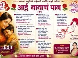 मातृदिनानिमित्त आईच्या त्यागाला शब्दरूप — सौ. भारती वसंत वाघमारे यांची हृदयस्पर्शी कविता