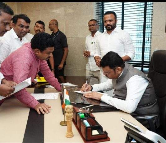 आमदार देवराव दादा भोंगळे यांनी घेतली मुख्यमंत्री देवेंद्र फडणवीस यांची भेट