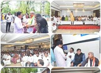 🟥 चंद्रपुरात भाजपाची रणनिती ठरली; अरुण लाखाणी यांच्या विजयासाठी नेत्यांचा निर्धार ♦️ विधान परिषद निवडणूक पूर्व आढावा बैठक एन. डी. हॉटेल, चंद्रपूर
