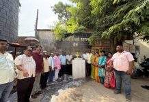 मोदी सरकारच्या १२ वर्षांच्या जनकल्याणकारी वाटचालीस सलाम; गडचांदूरमध्ये छत्रपती शिवाजी महाराजांना दुग्धाभिषेक