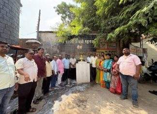 मोदी सरकारच्या १२ वर्षांच्या जनकल्याणकारी वाटचालीस सलाम; गडचांदूरमध्ये छत्रपती शिवाजी महाराजांना दुग्धाभिषेक